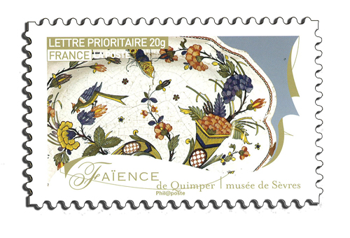  Le timbre Fa&iuml;ence de Quimper
